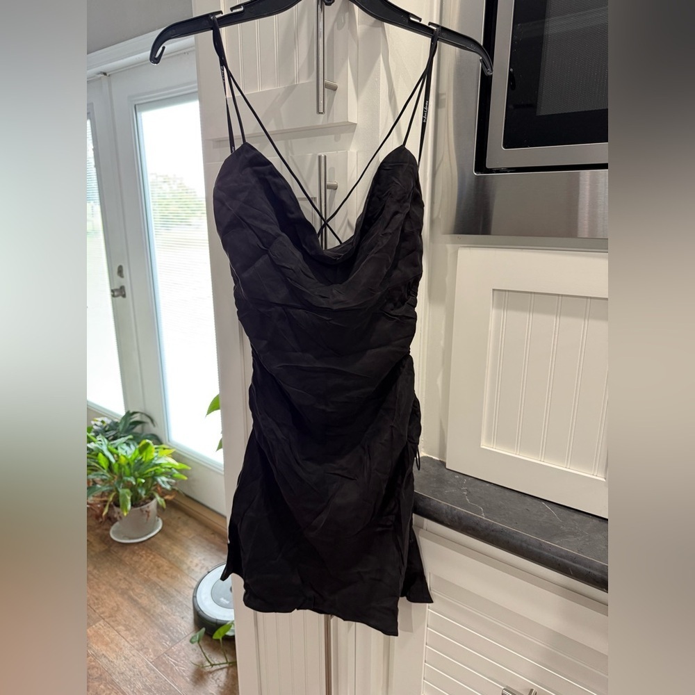NWT For Love and Lemons Black Mini Dress Small - Picture 2 of 6